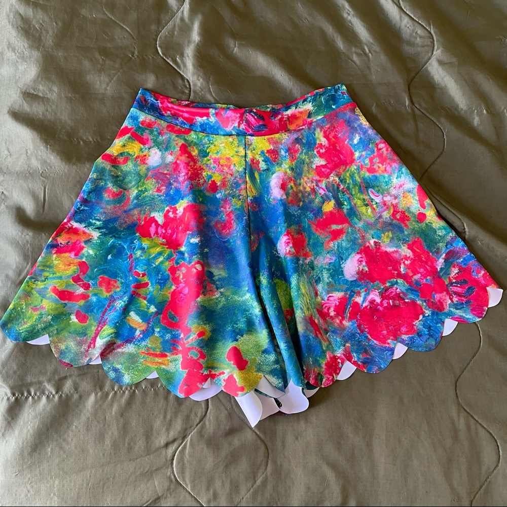 Black Milk Peony Garden Shorties size M